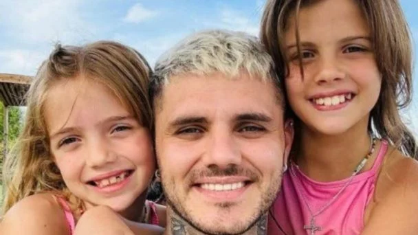 Se conocieron las fotos del encuentro entre Mauro Icardi, sus hijas y la China Suárez