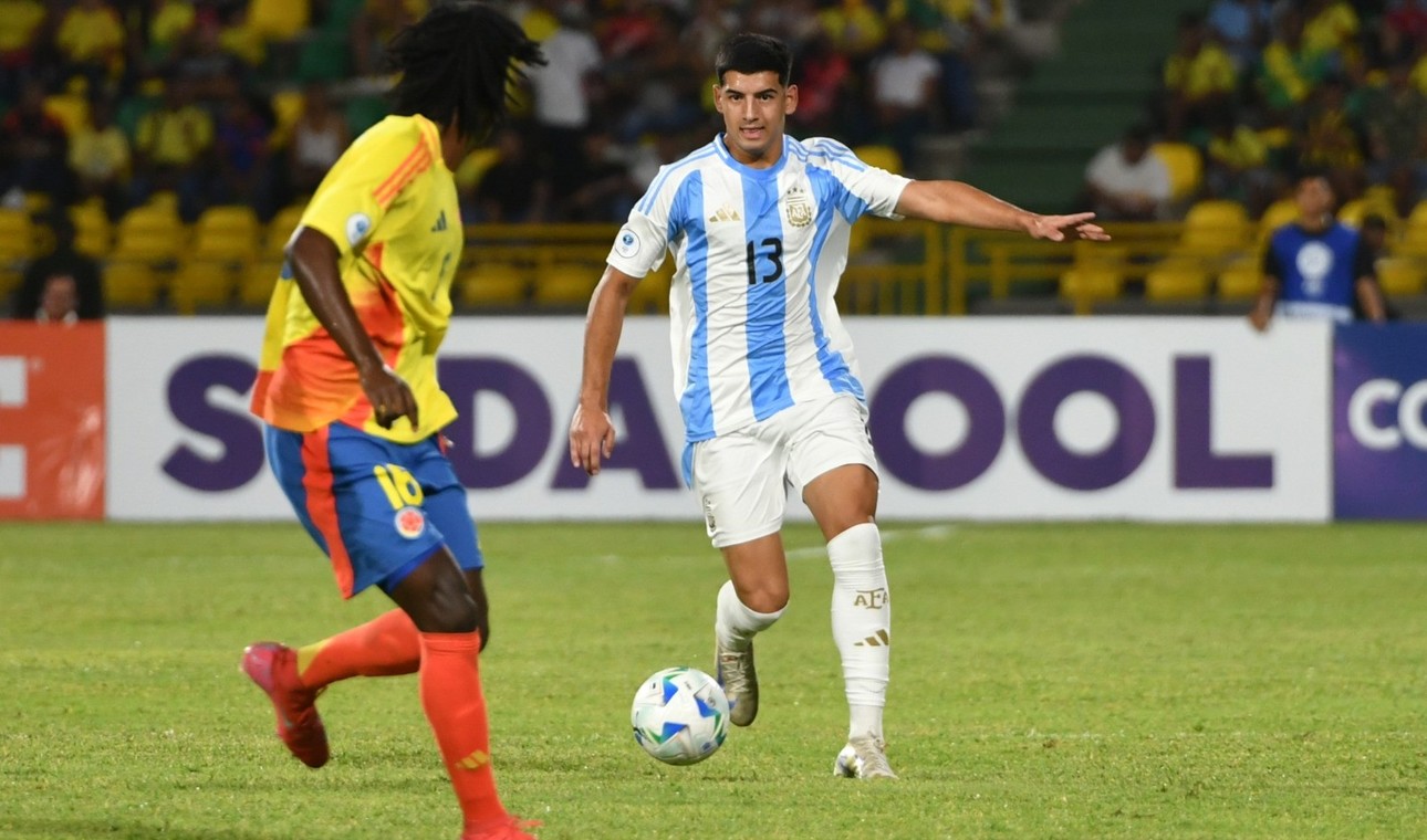 La Selección argentina Sub 17 no pudo ante Colombia y jugará el repechaje para clasificar al próximo mundial