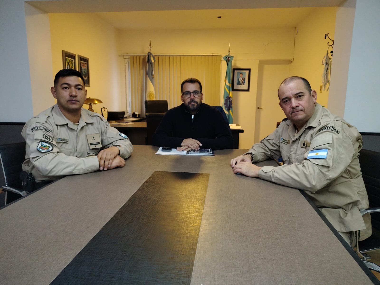 Taccetta inició un agenda de trabajo con autoridades de la Prefectura Naval Argentina