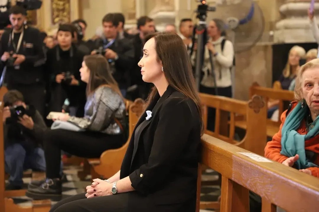 Villarruel fue abucheada cuando salía de la iglesia de Flores donde se celebró la misa por el papa Francisco