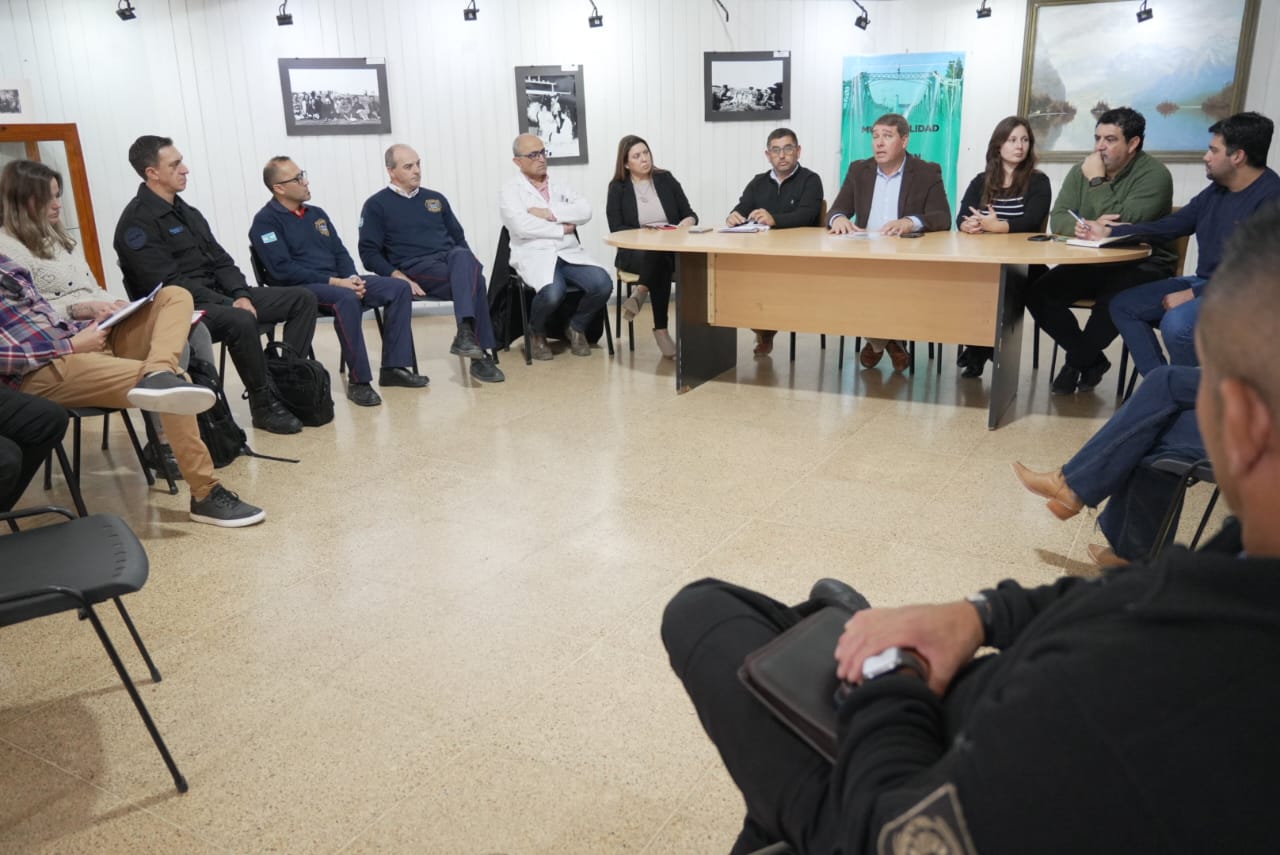 Biss presidió nueva reunión del Comité de Emergencia de Rawson