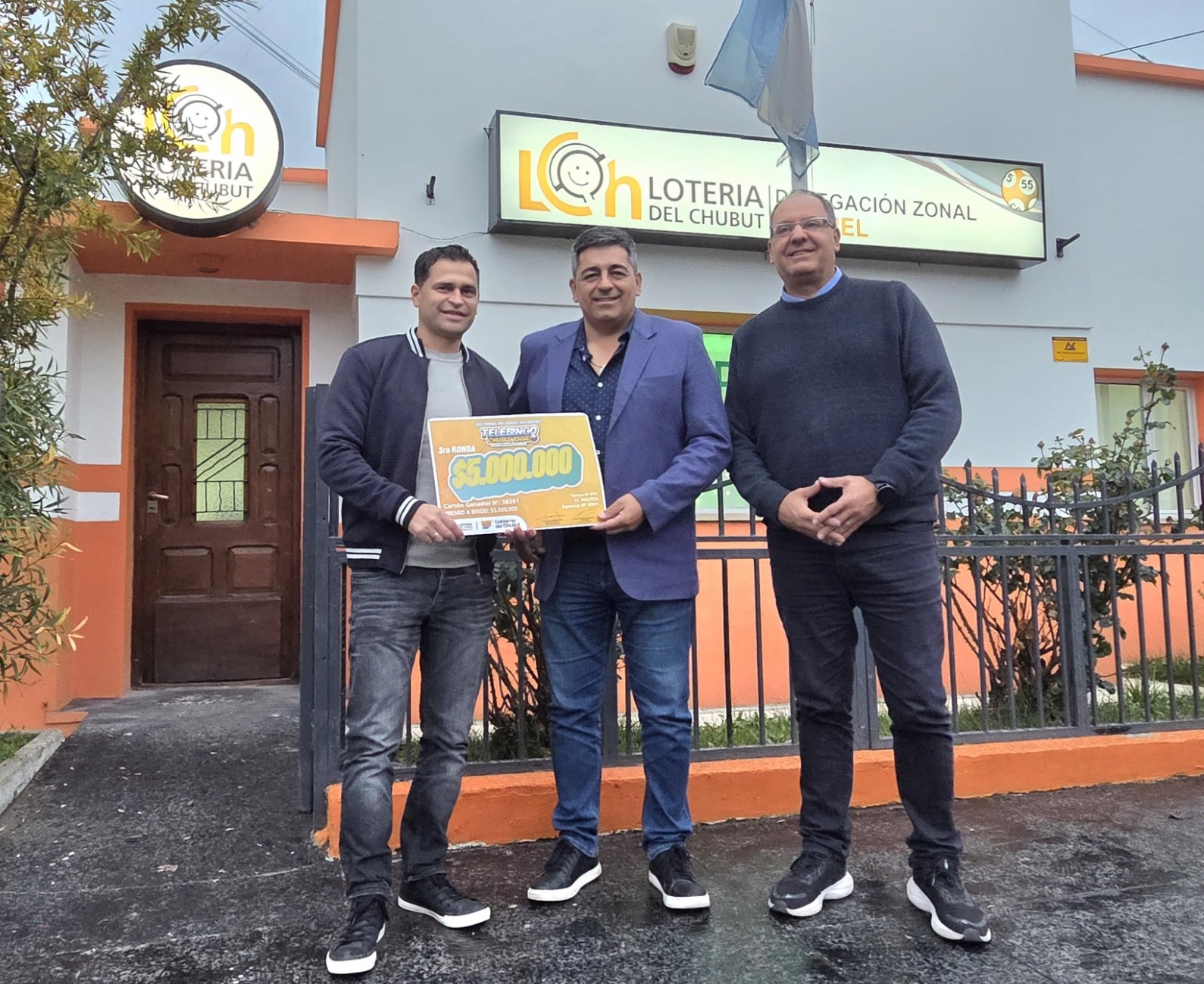 Lotería del Chubut premió con $ 5 millones a vecino de la Comarca Andina