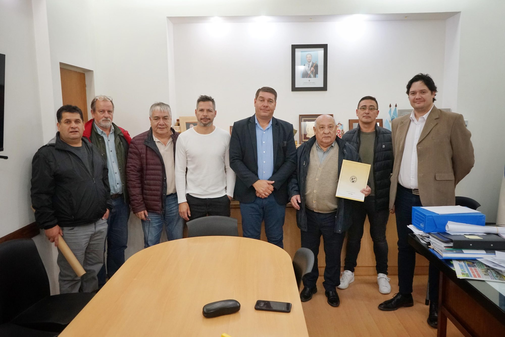 Municipio de Rawson y el SOMU firman un convenio para construir un parque recreativo y camping