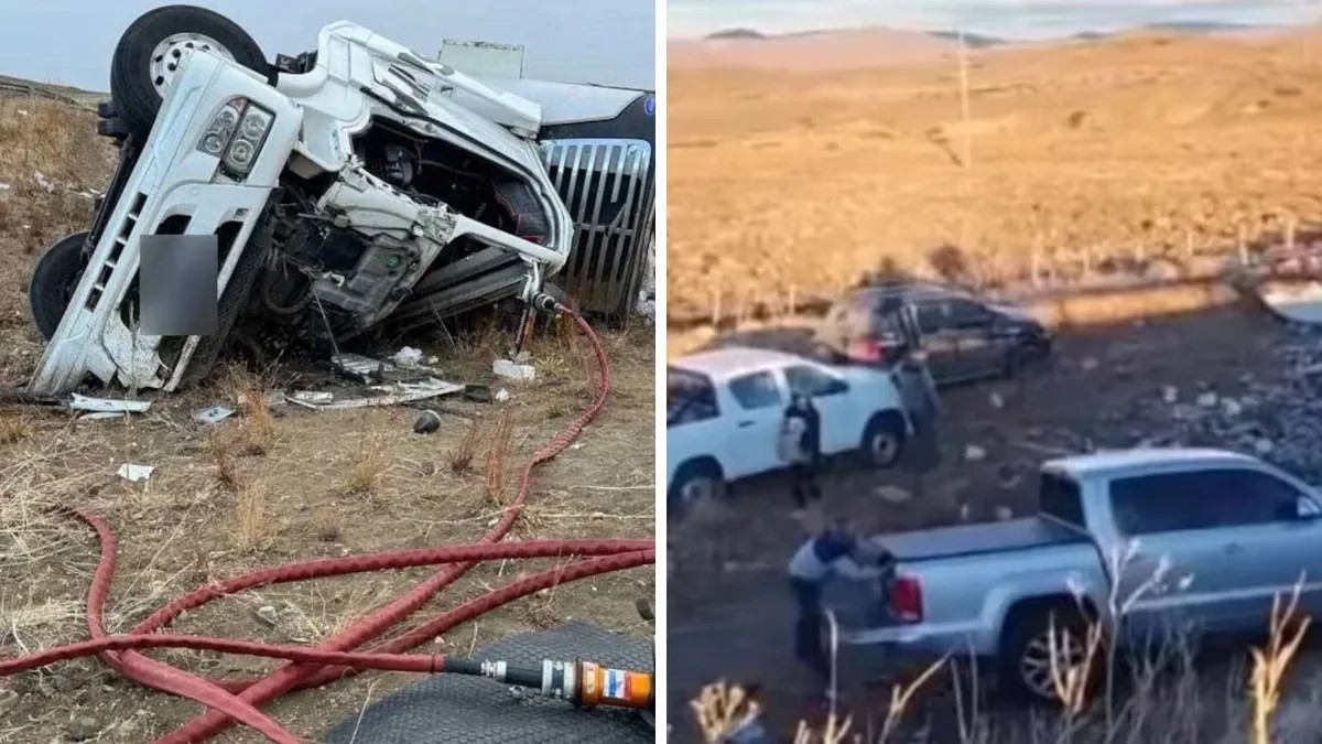 Vergonzoso e indignante: Un camionero murió tras un accidente en Chubut y los vecinos le saquearon los alimentos
