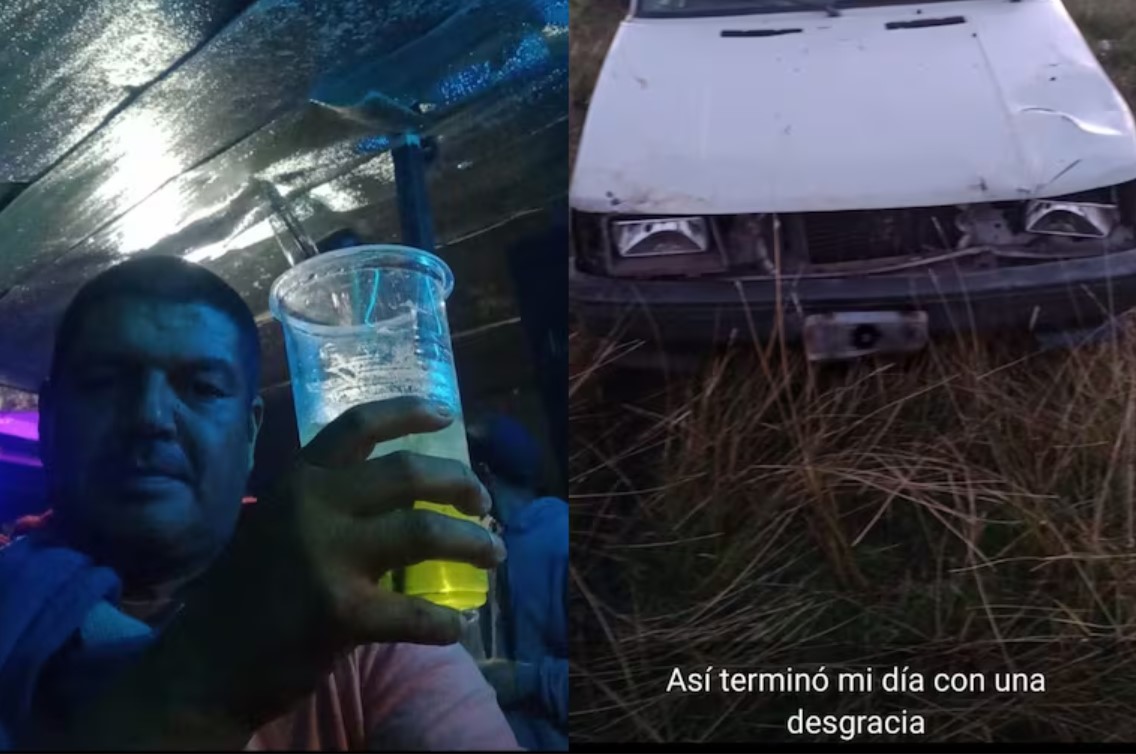 Un hombre borracho atropelló y mató a un ciclista y publicó un mensaje en las redes: “Así terminó mi día”