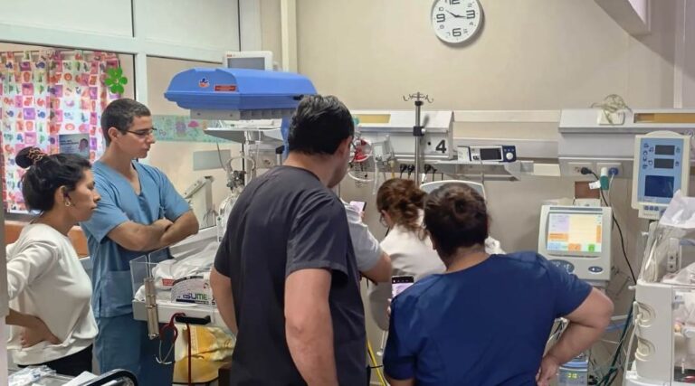 El Hospital de Puerto Madryn brindó novedoso tratamiento a un bebé que al nacer presentó cuadro de hipertensión pulmonar