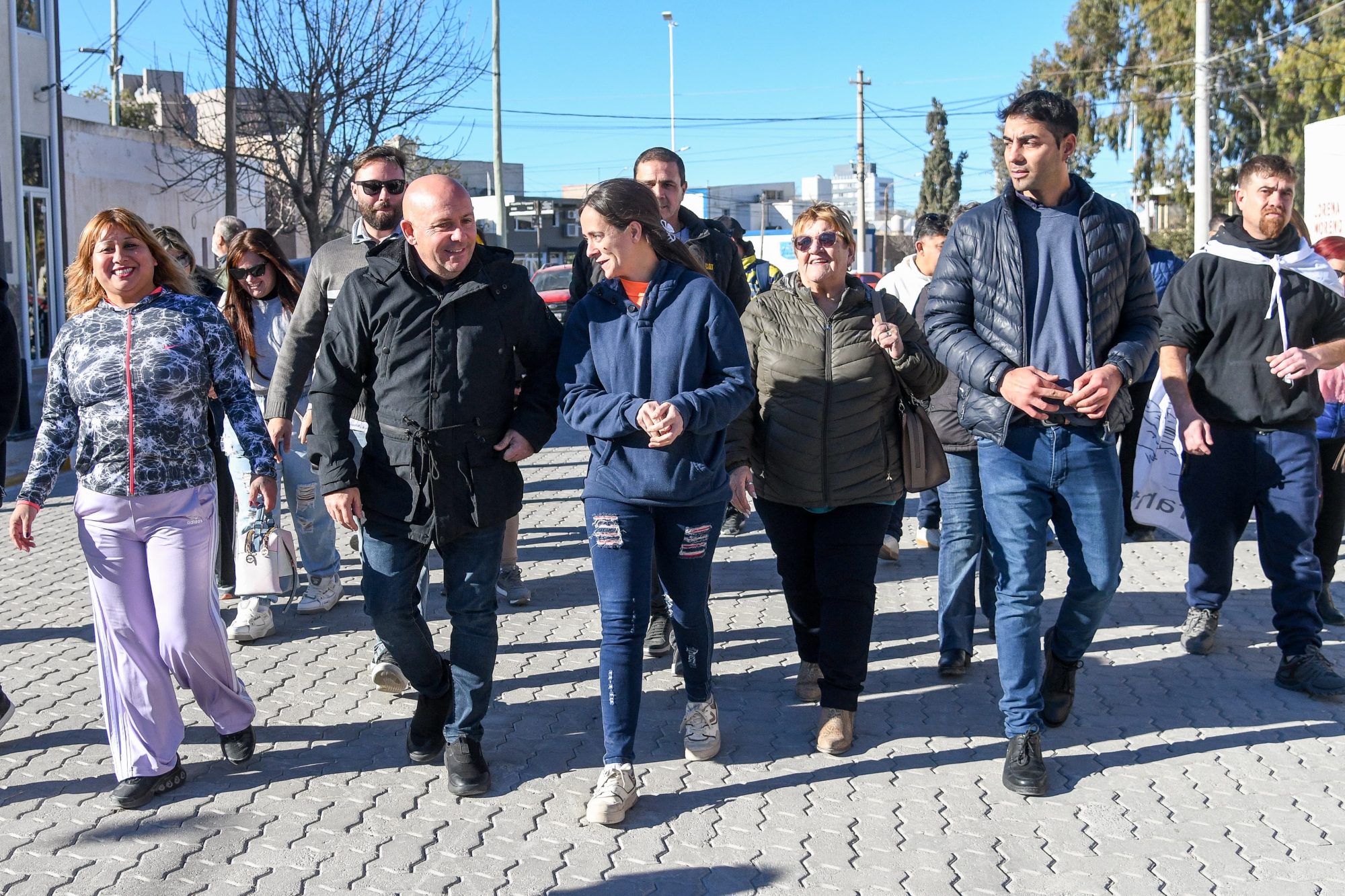 Sastre inauguró el adoquinado de las calles Italia y O’Higgins