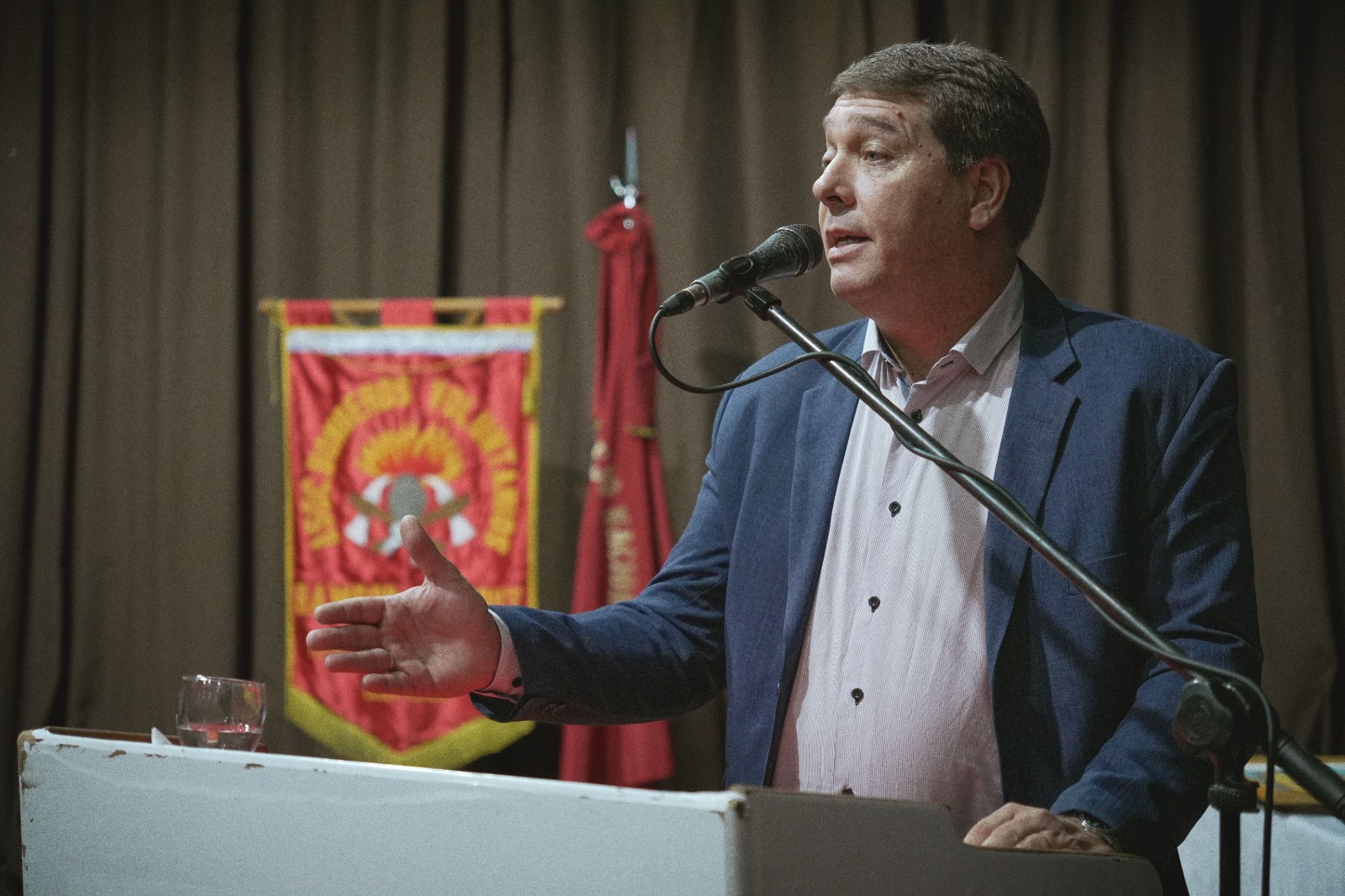 Biss acompañó el 54º aniversario de la Asociación de Bomberos Voluntarios de Rawson