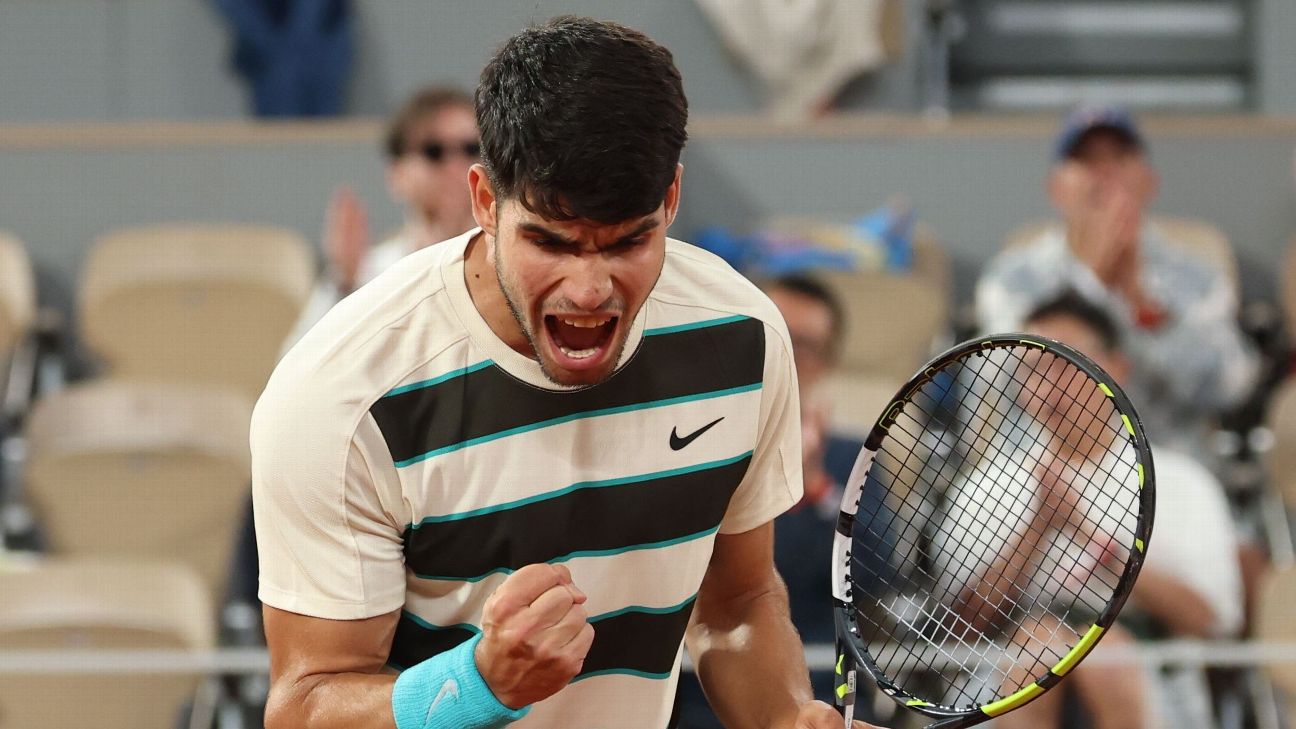 Alcaraz venció a Musetti e irá por el bicampeonato en Roland Garros