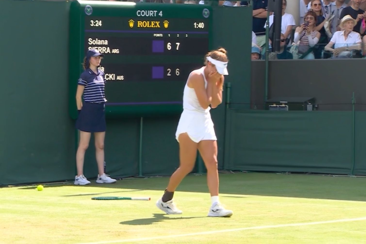 Histórico: Solana Sierra es la primera argentina en ganar en Wimbledon