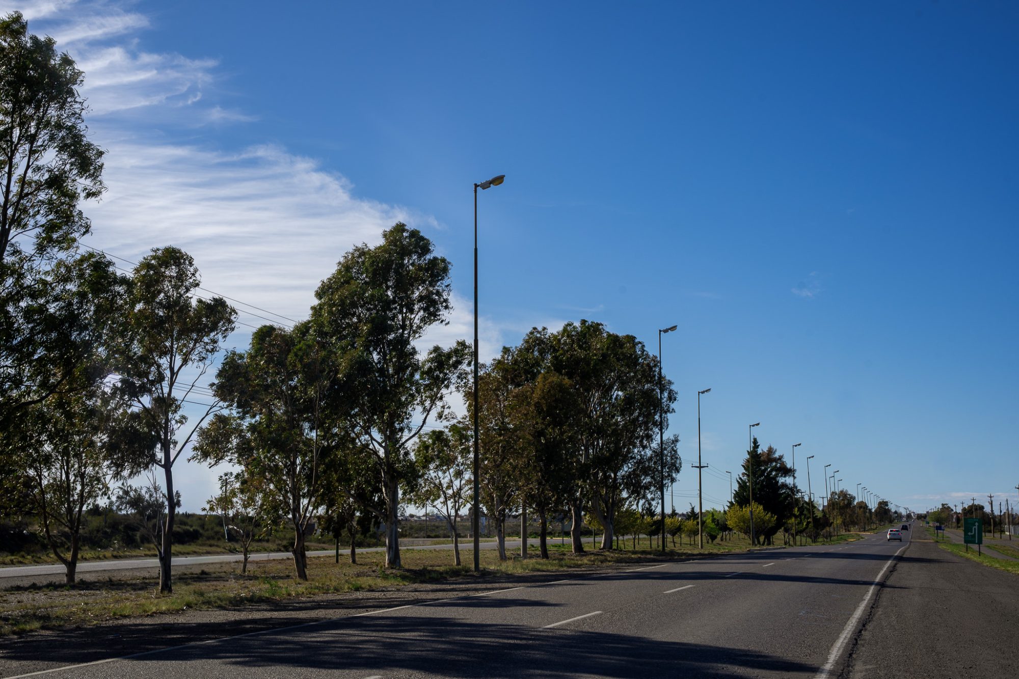 Rawson: Se colocarán luminarias LED en la Doble Trocha