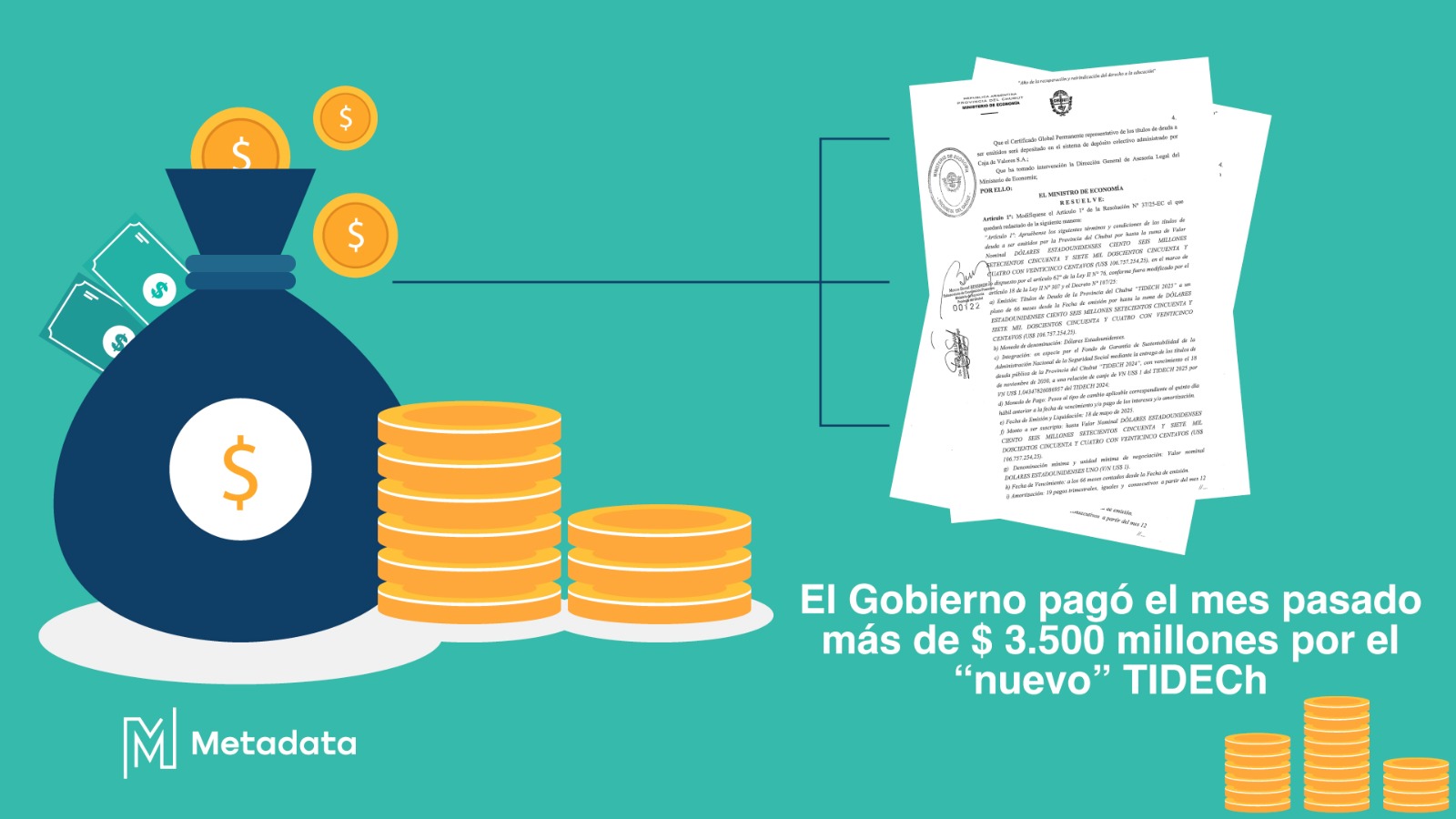 Chubut: El Gobierno pagó el mes pasado más de $ 3.500 millones por el “nuevo” TIDECh