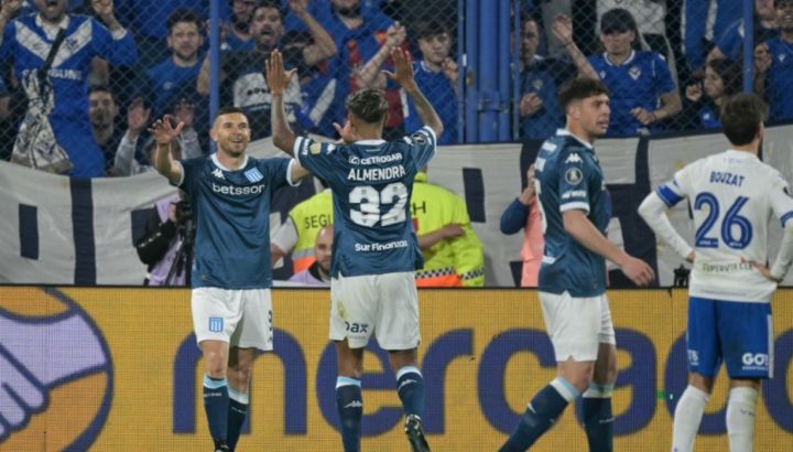 Racing le ganó a Vélez por 1-0 en la ida de los cuartos de final de la Copa Libertadores 2025