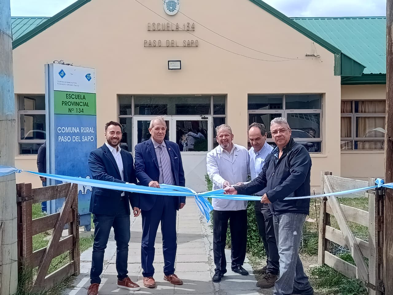 Chubut: El Gobierno inauguró obras en la Escuela N° 134 de Paso del Sapo