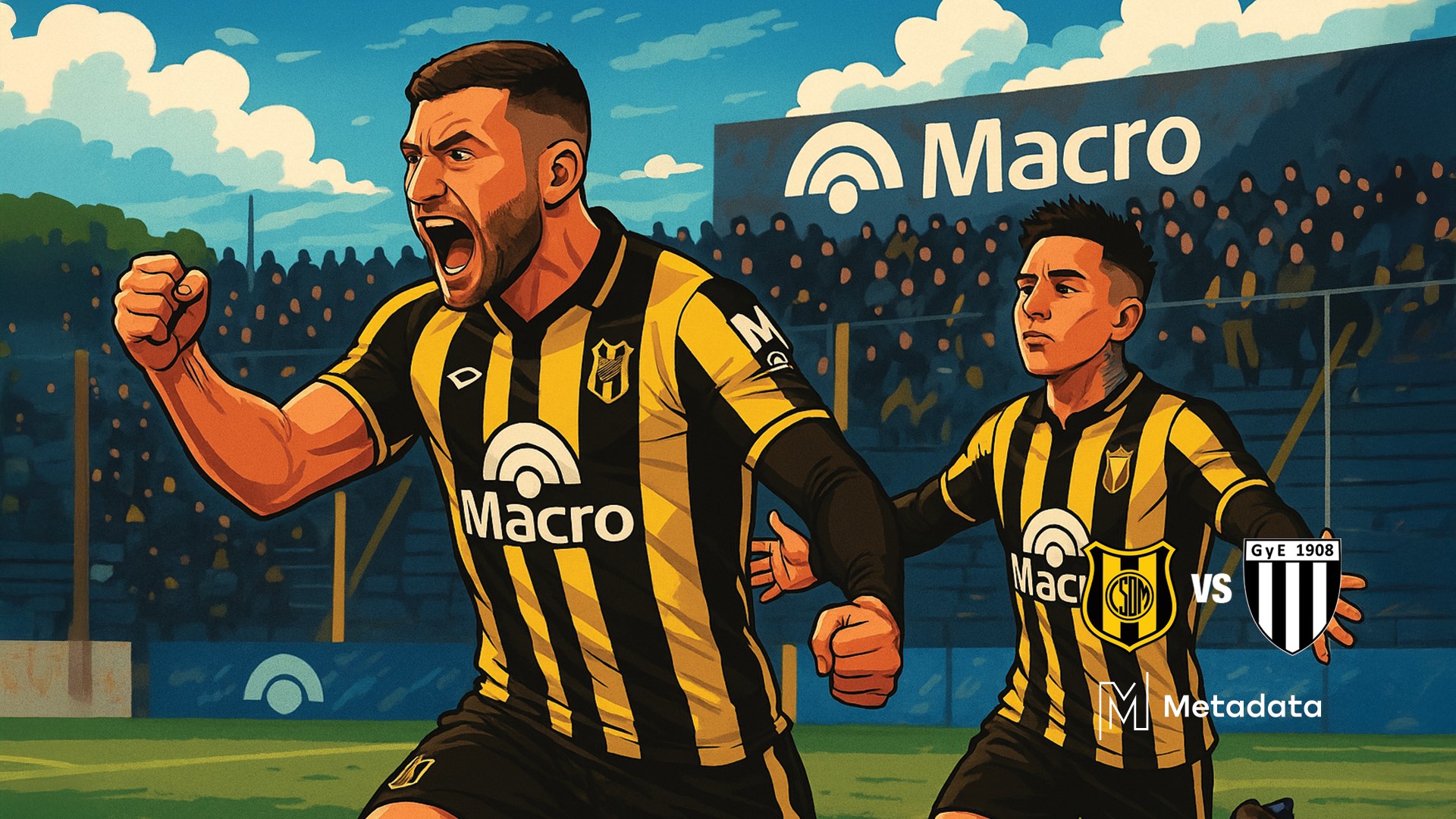 Rivero y Solís, el goleador y el máximo asistidor de Deportivo Madryn, piezas clave para llegar a la final por el ascenso