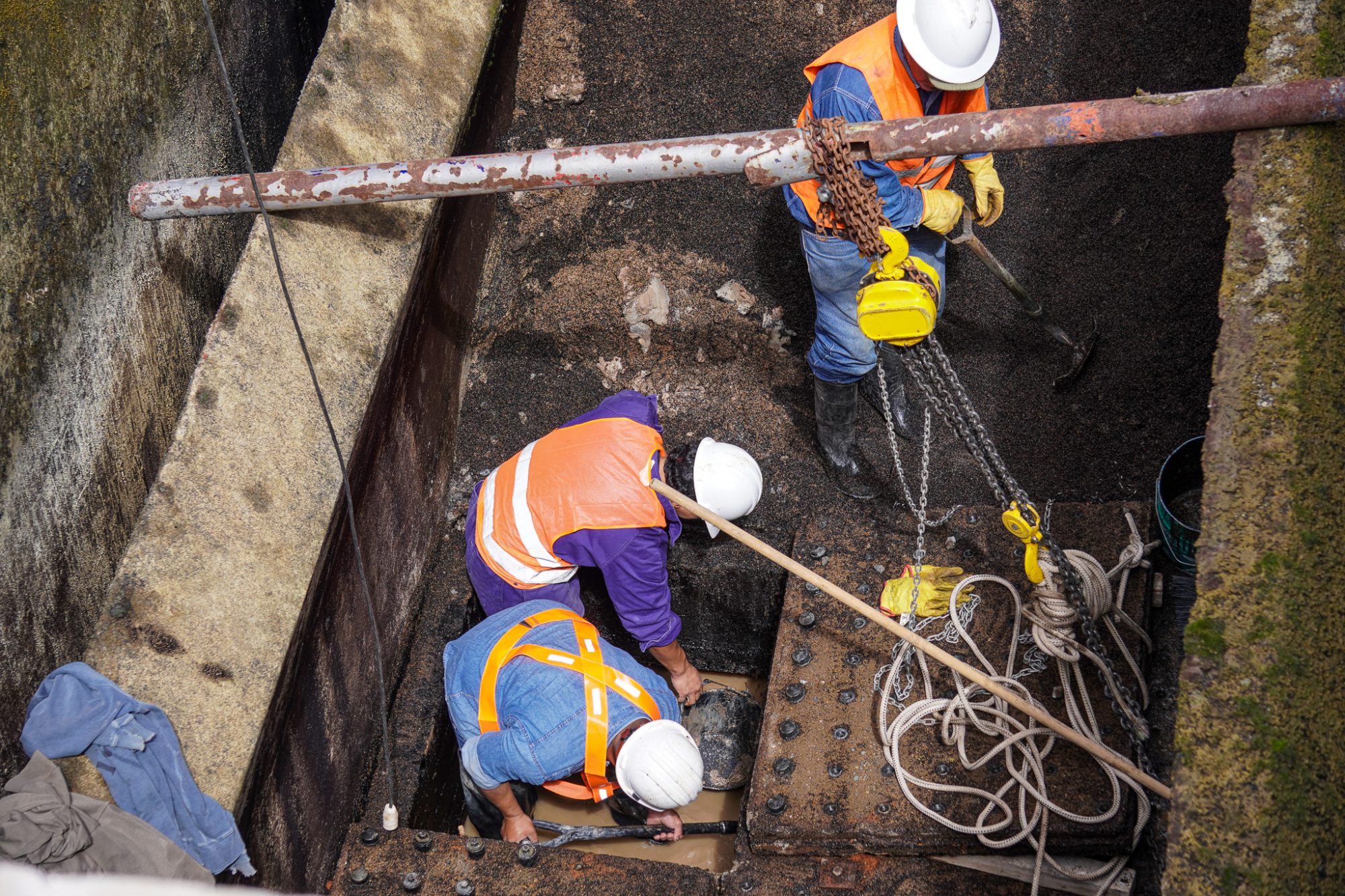 Rawson: Importante mantenimiento de filtros en la Planta Potabilizadora