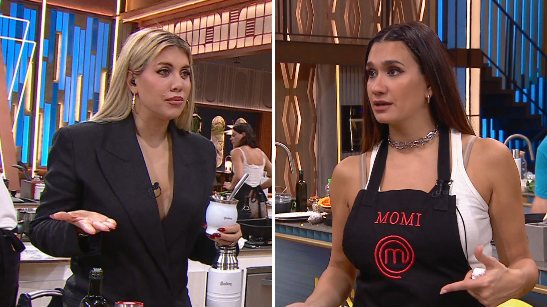 MasterChef Celebrity: Wanda Nara encaró a Momi Giardina y la llamó “inestable”