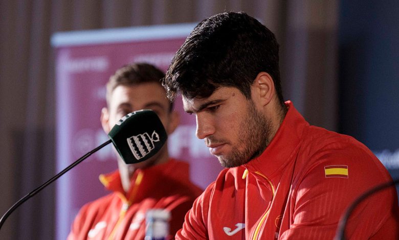 Alcaraz anunció su baja para las Finales de la Copa Davis
