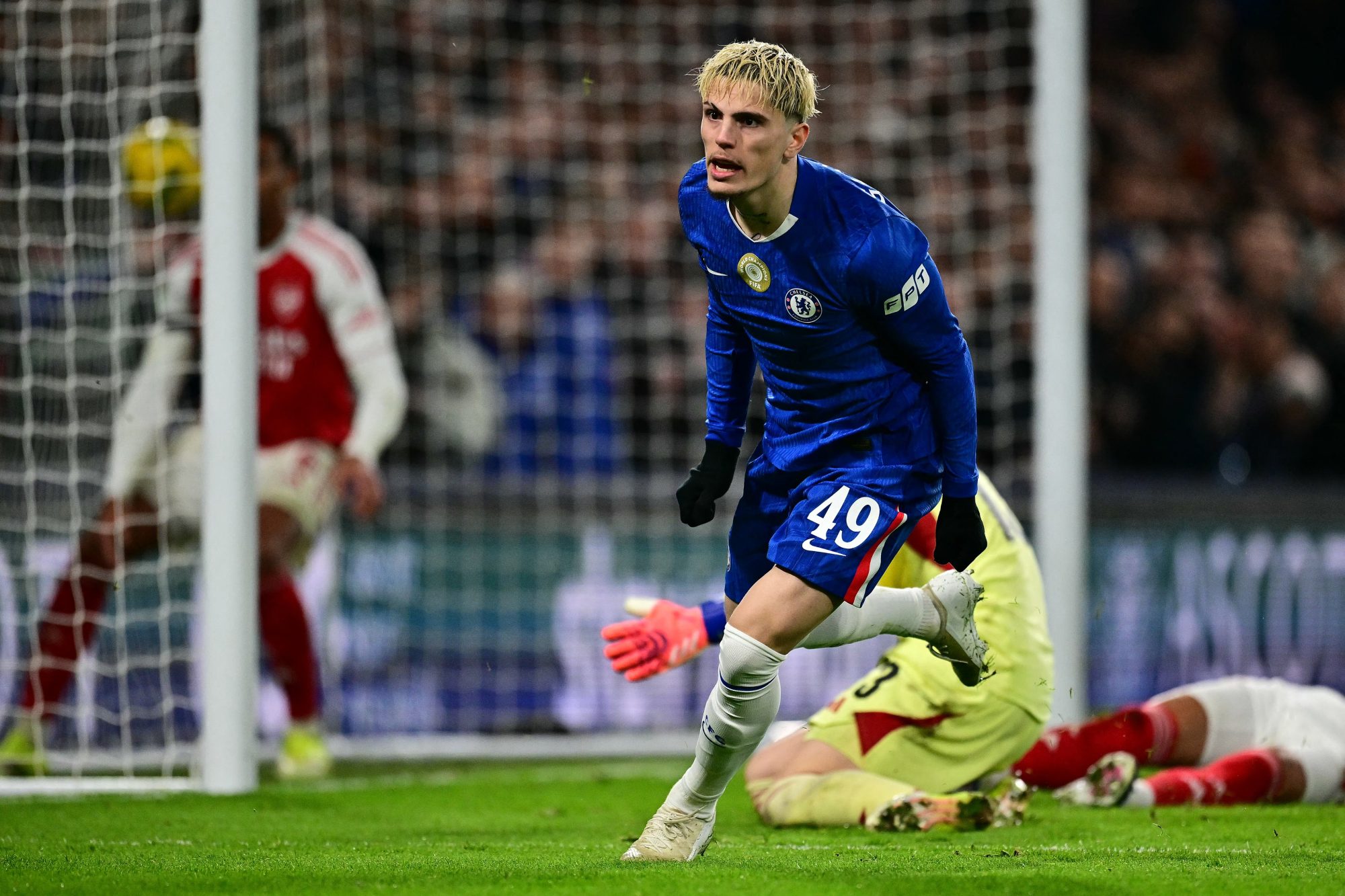 Garnacho aportó un doblete para el Chelsea en la derrota frente al Arsenal por la Carabao Cup
