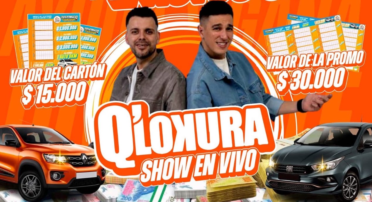 El Telebingo Chubutense llega al 120° aniversario de Esquel con el show de Q’ Lokura y grandes premios
