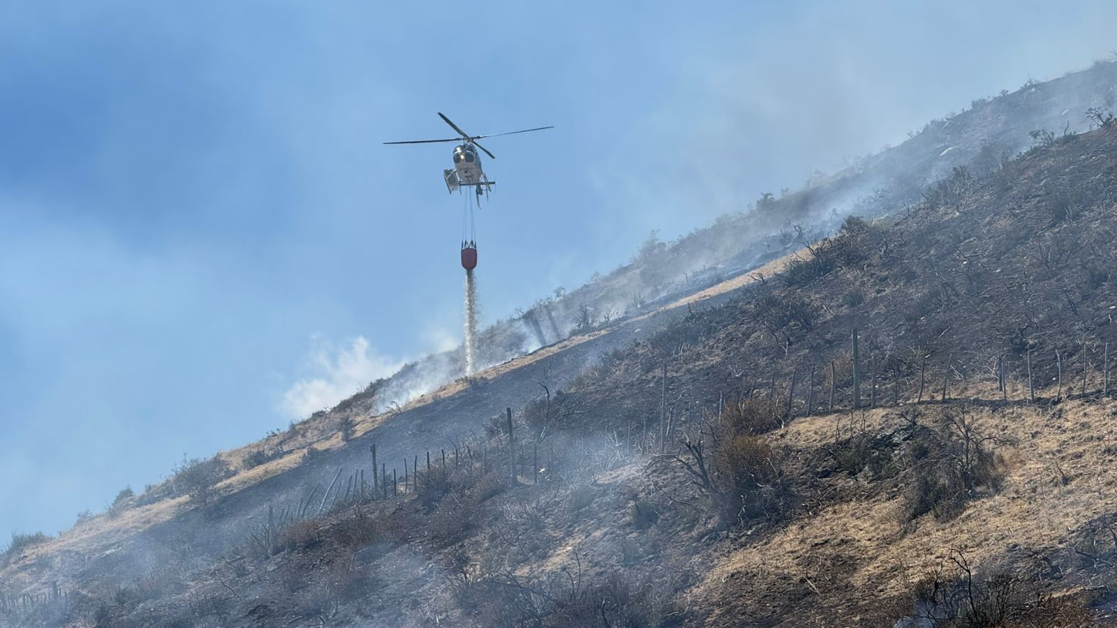 Esquel: El municipio interviene en el incendio registrado en el barrio Los Coirones