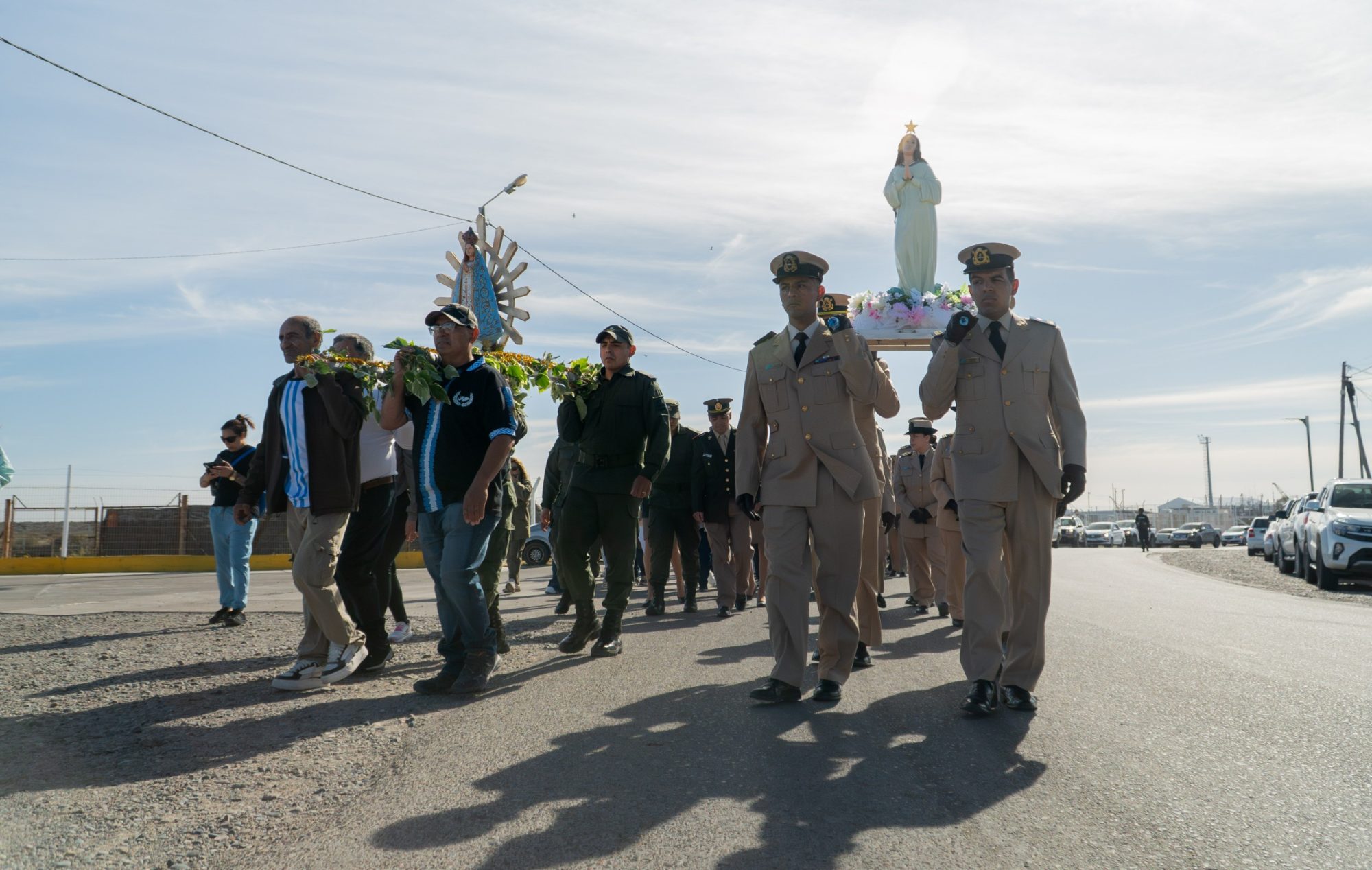 Rawson se prepara para la llegada de la Virgen Malvinera