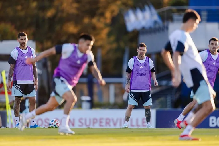 La Selección argentina completó su segundo entrenamiento en el predio de Ezeiza