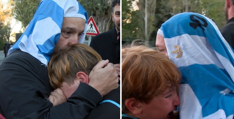 Un nene esperó toda la noche a Messi pero no pudo conseguir su autógrafo: “Me voy a quedar lo máximo posible”