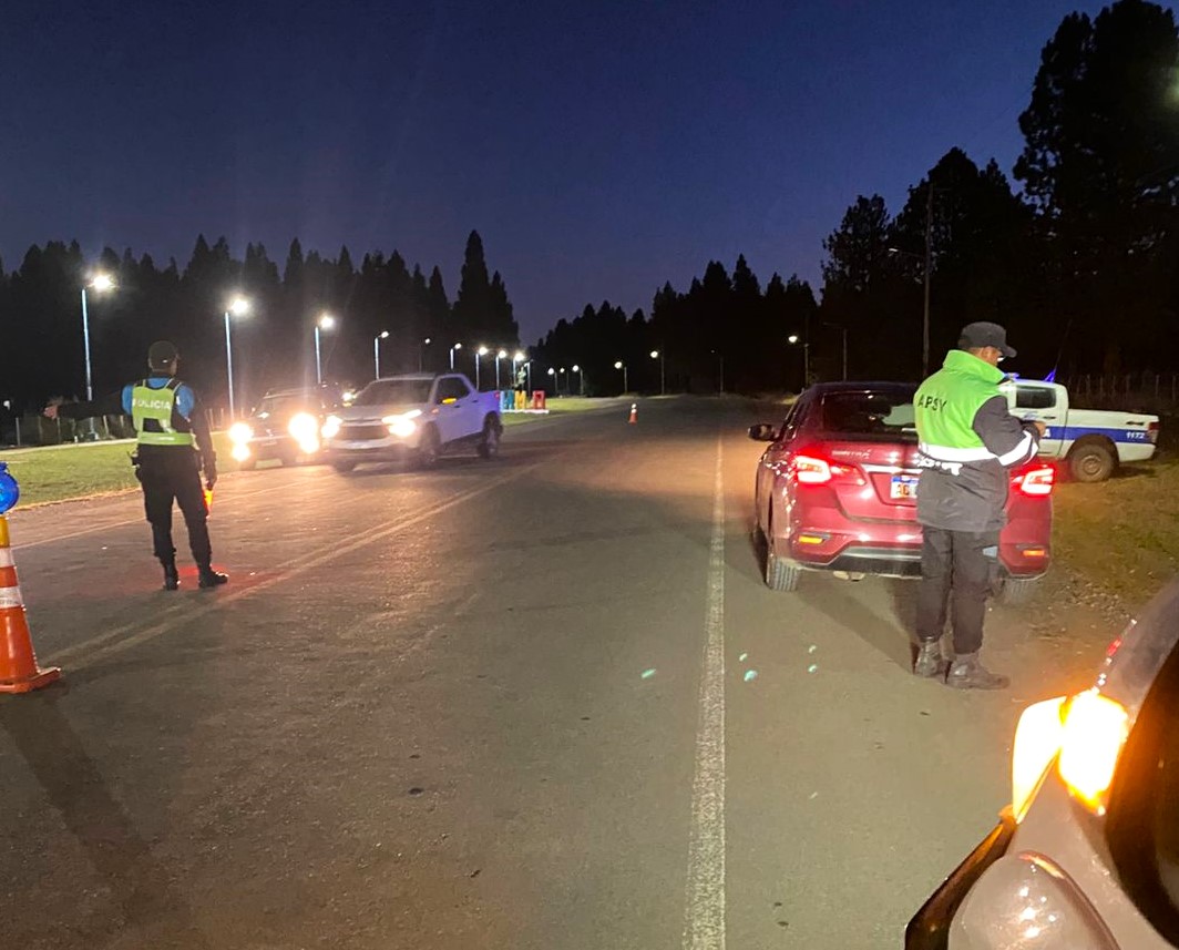 Provincia controló más de 9.000 vehículos y retiró de la vía pública a 57 conductores alcoholizados durante el fin de semana