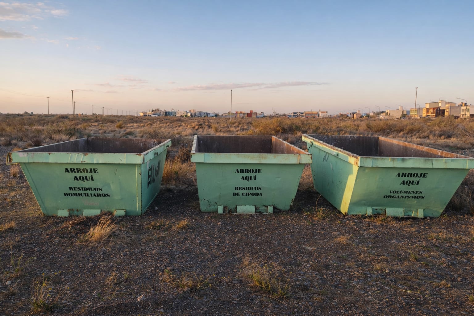 Rawson: El municipio reubicó volquetes del programa “Eco Capital” en un nuevo sector de Playa Unión