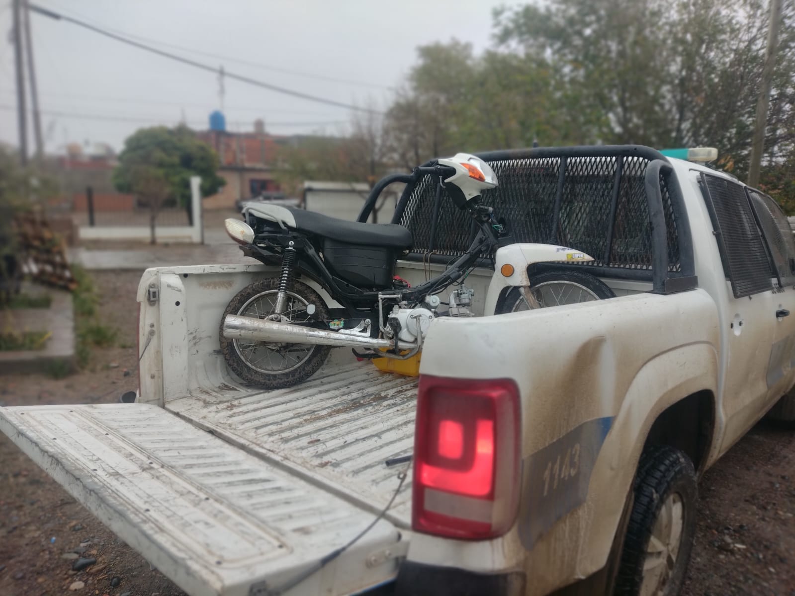 Recuperaron en Trelew una moto robada que circulaba sin patente