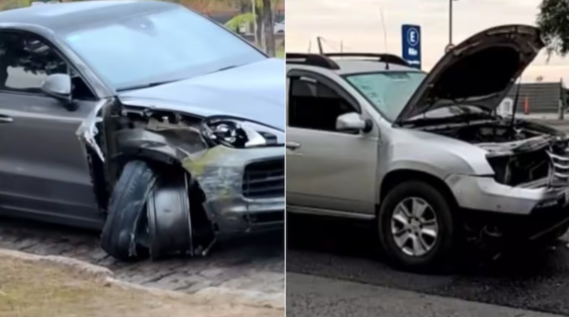 Locura al volante: Chocó, escapó en un Porsche cayó en el Planetario, lo detuvieron y tenía 2,52 gramos de alcohol en sangre