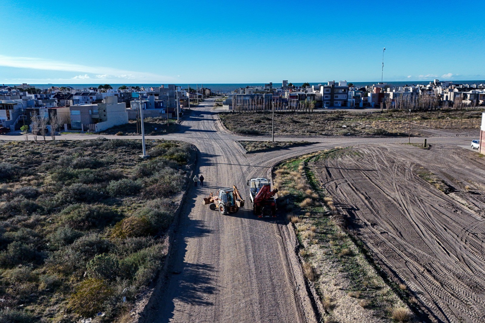 La Cooperativa iluminará dos importantes accesos a Playa Unión en el marco del Plan Rawson se Ilumina
