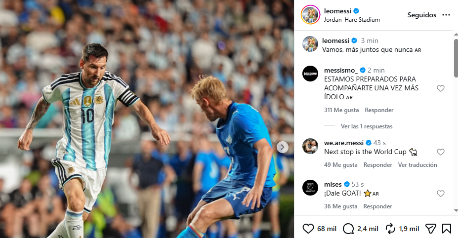 Messi y un mensaje que ilusiona tras la goleada a Islandia: “Que la gente no tenga dudas de que lo vamos a dejar todo”