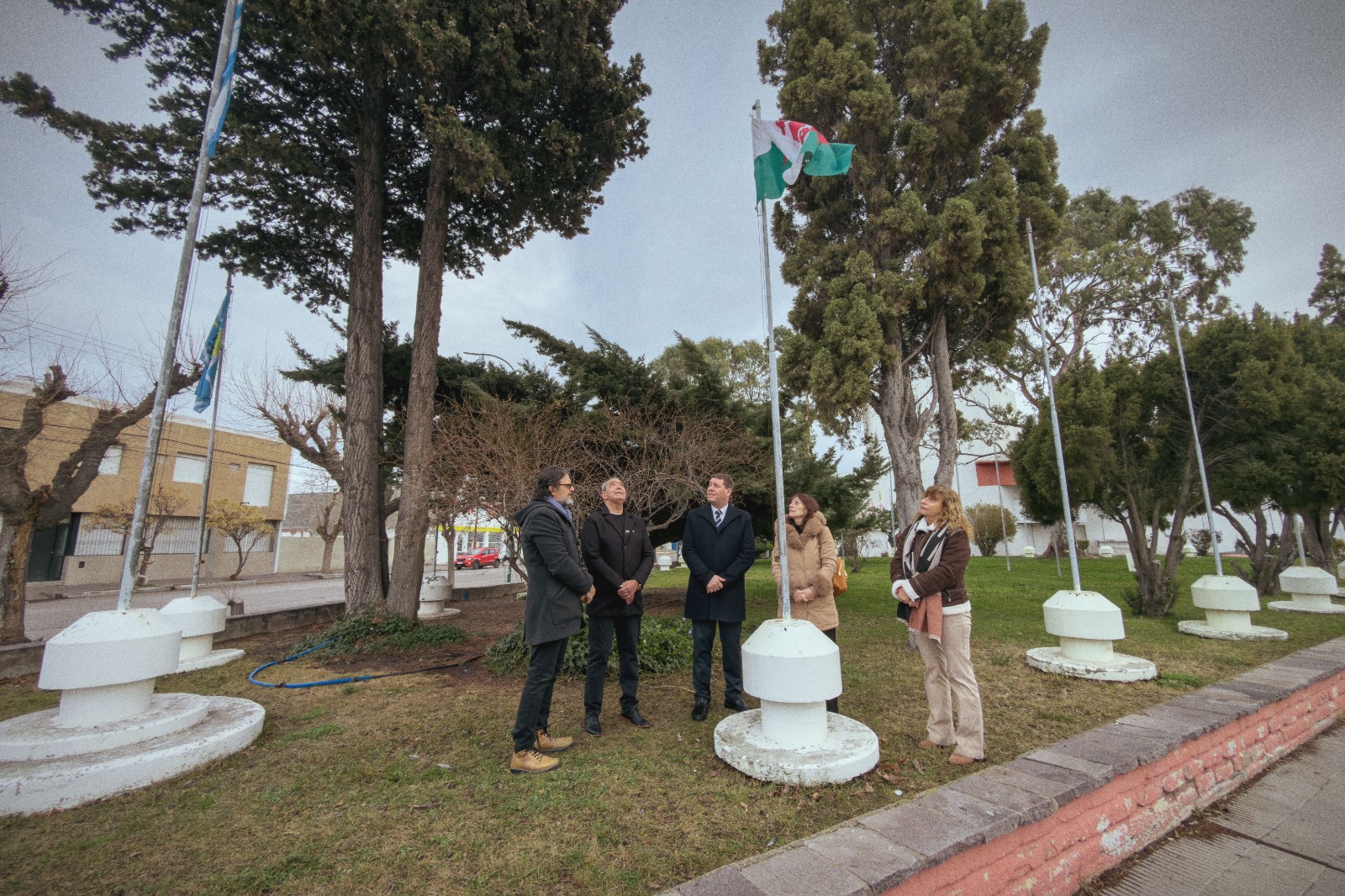 Rawson conmemoró el 161º aniversario de la Gesta Galesa con el tradicional izamiento del Pabellón