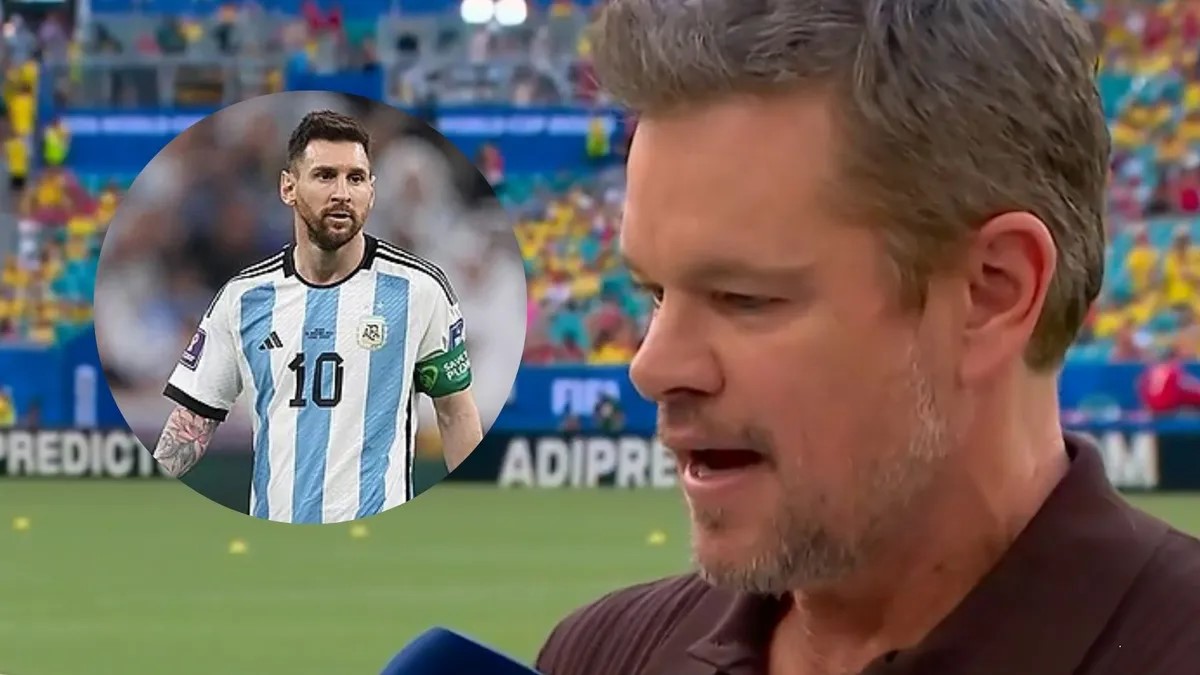 Matt Damon y su admiración por Lionel Messi: “Es el más grande, el mejor de la historia”