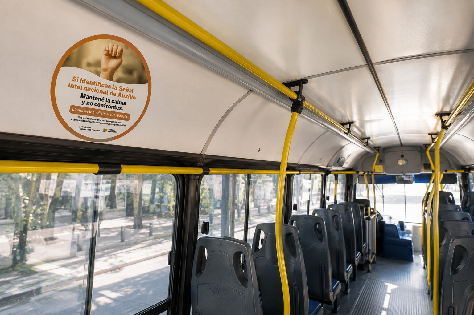 Provincia amplía la difusión de la Señal Internacional de Auxilio y la incorpora al transporte público de pasajeros