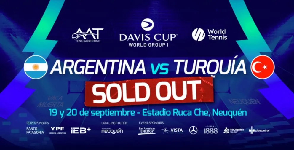 Copa Davis: las entradas para el Ruca Che se agotaron en media hora