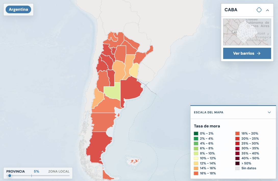 El mapa de las deudas impagas: La Rioja registra la mayor morosidad y una provincia Patagónica completa el podio