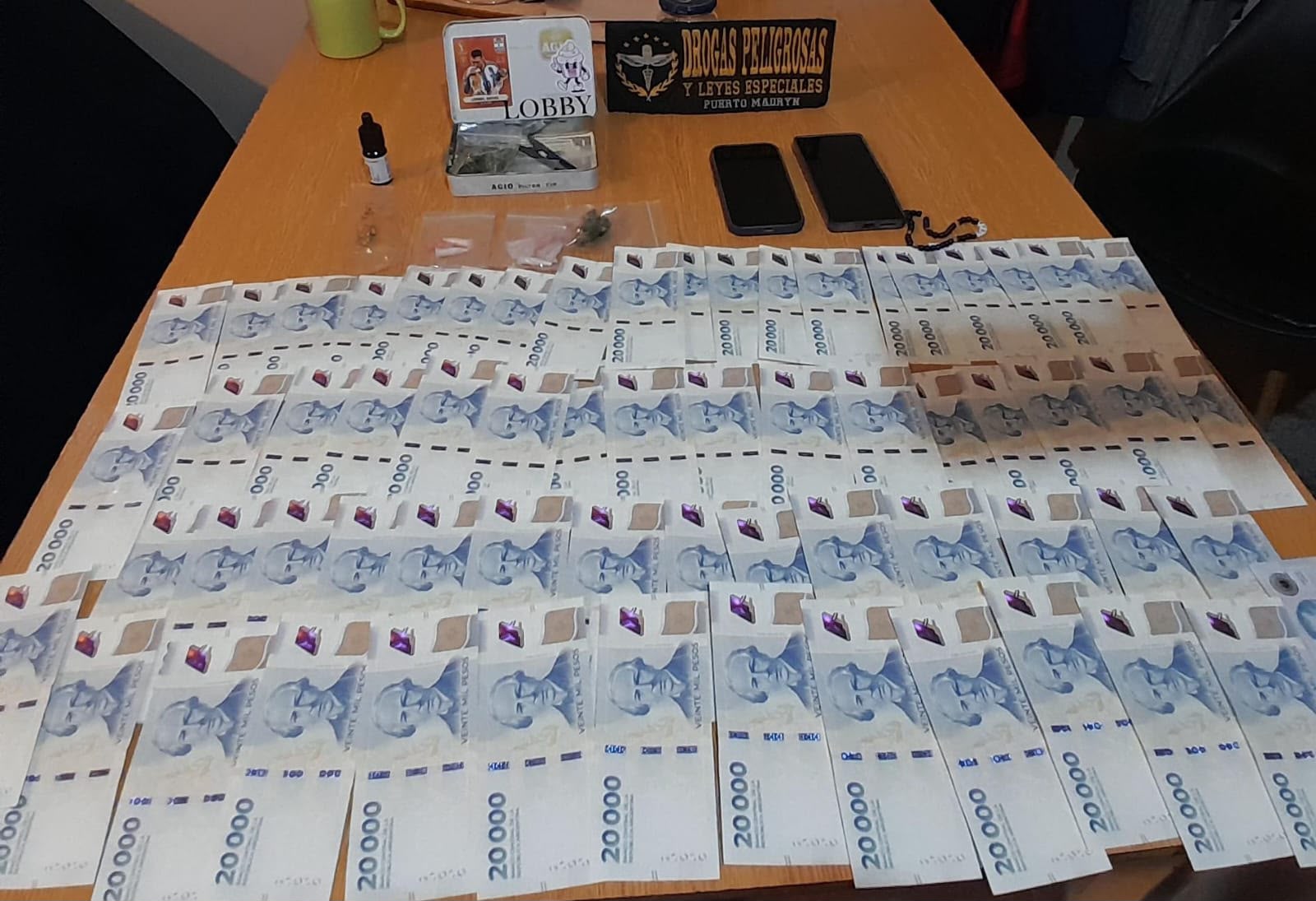 Chubut: Desarticularon una organización dedicada al tráfico de drogas sintéticas tras una investigación de cinco meses
