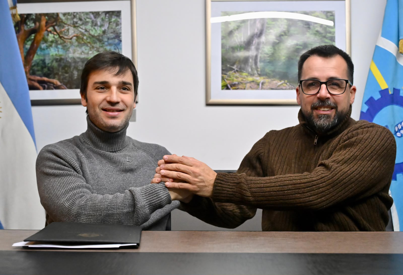 Taccetta gestionó nuevas obras para Esquel: pavimento, agua y mejoras en espacios públicos