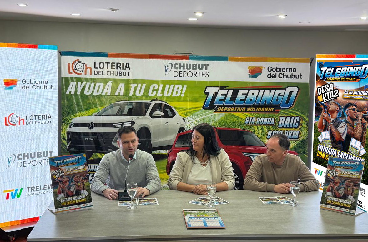 Trelew: Desakta2 será el gran cierre del Telebingo Deportivo el 24 y 25 de octubre