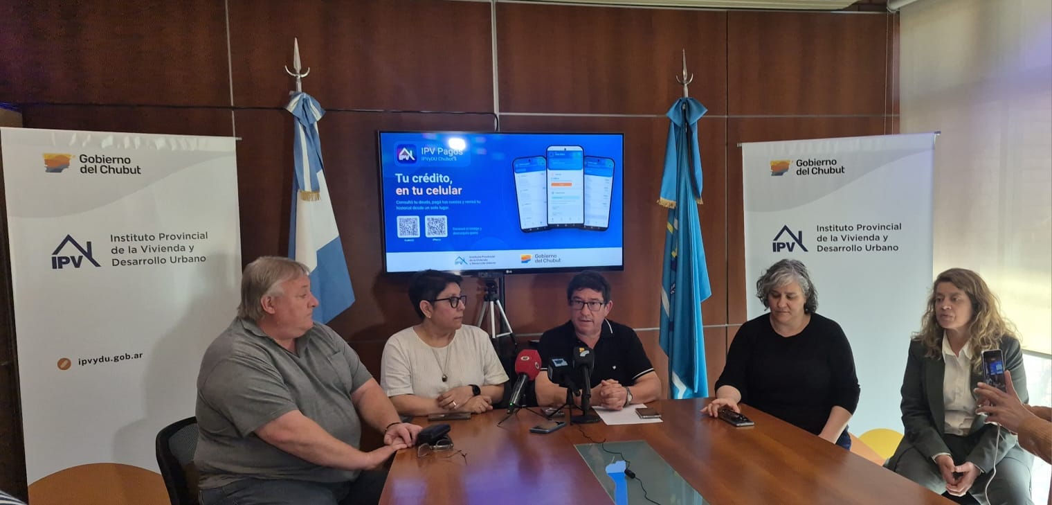 Chubut lanzó una aplicación para pagar las cuotas de viviendas del IPV y consultar deudas en línea