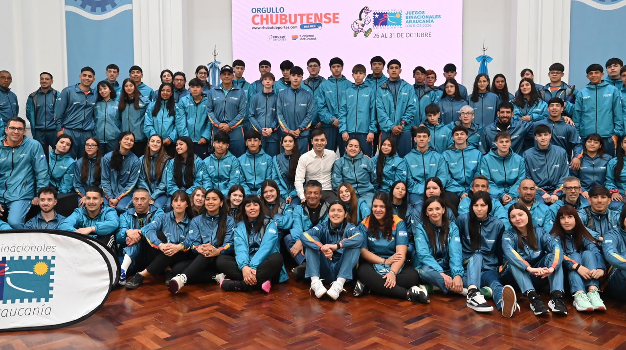 Torres despidió a la delegación de Chubut que competirá en los Juegos de la Araucanía en Chile