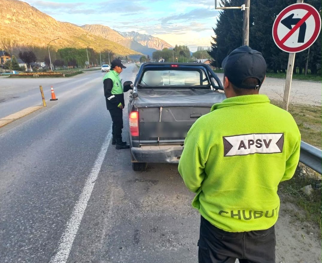 Los controles viales en Chubut detectaron alcoholemias de hasta 2,61 g/l