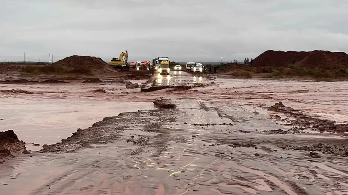 Lluvias e inundaciones afectaron operaciones y rutas en Vaca Muerta