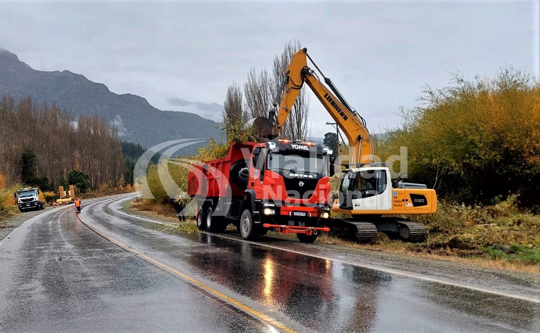 Chubut: Vialidad Nacional refuerza el mantenimiento de rutas ante posibles eventos de El Niño